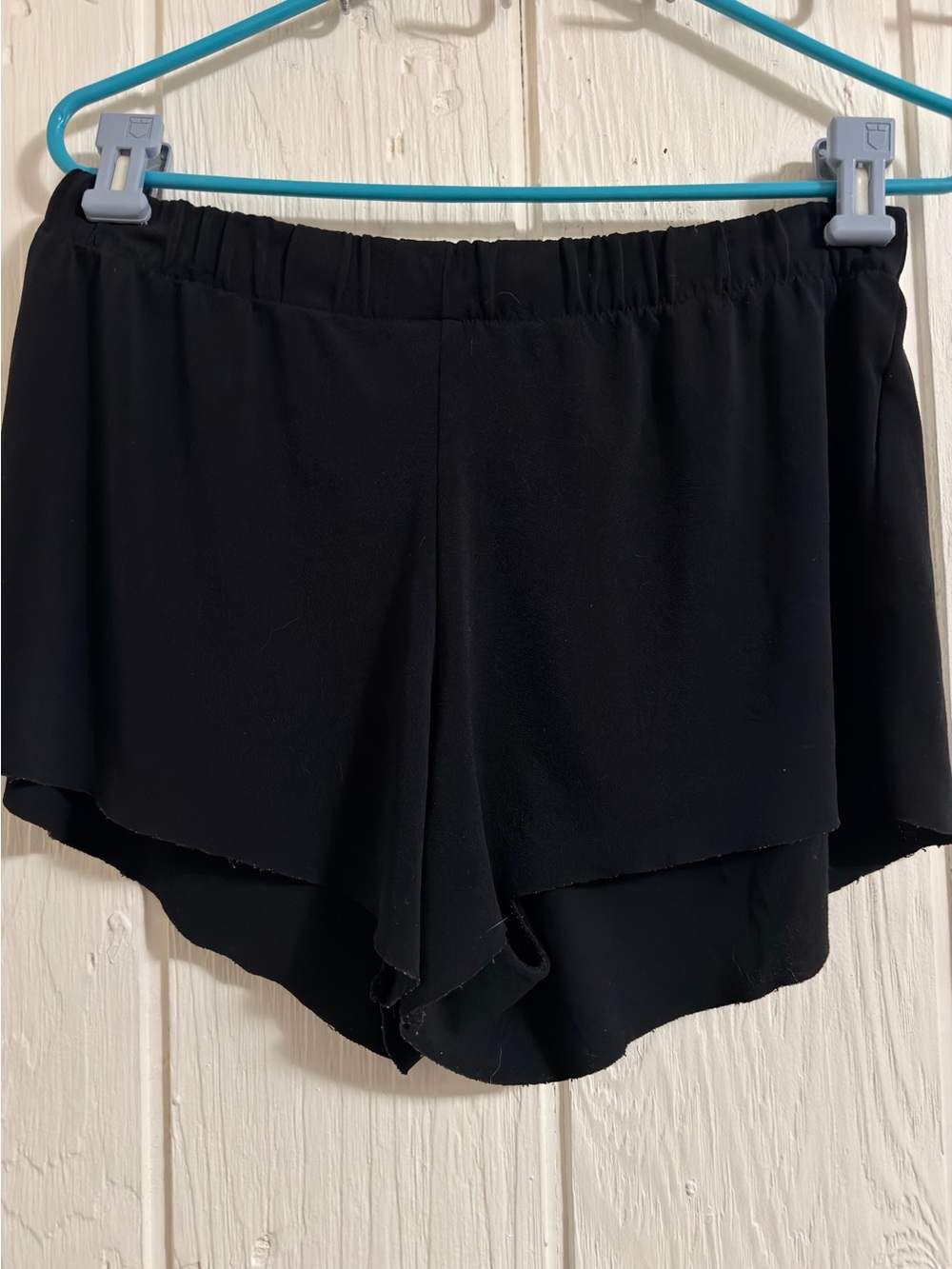 Black Layered Flow Shorts - Women